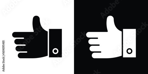 Thumb up icon symbol for Apps and Branding.