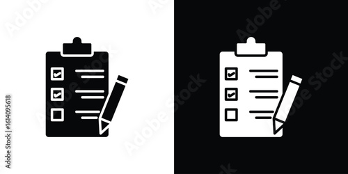 Survey icon symbol for Apps and Branding.