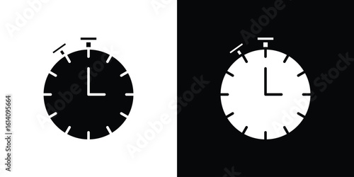 Stopwatch icon symbol for Apps and Branding.