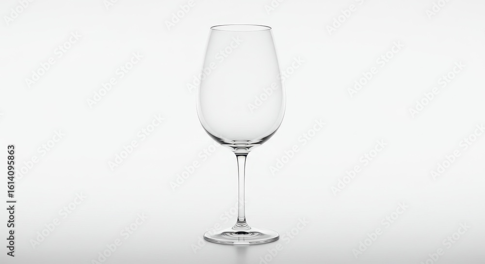 Elegant Champagne Flute: Crystal Clarity on White, Minimalist Still Life Elegant Champagne Flute: Crystal Clarity on White, Minimalist Still Life