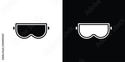 Snow Goggle icon symbol for Apps and Branding.