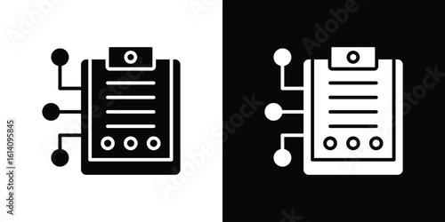 Smart contract icon symbol for Apps and Branding.