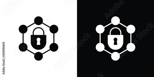 Private network icon symbol for Apps and Branding.