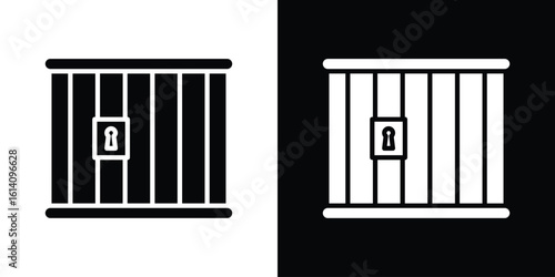 Prison icon symbol for Apps and Branding.
