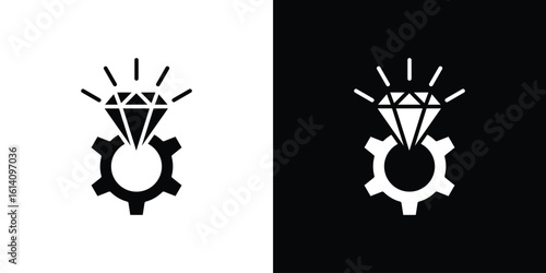 Operational excellence icon symbol for Apps and Branding.