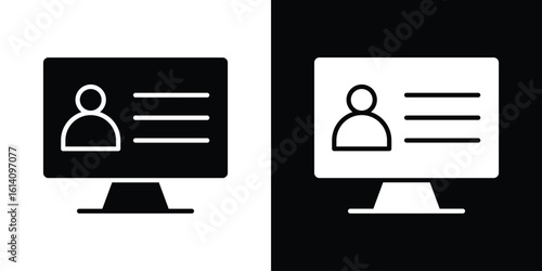 Online course icon symbol for Apps and Branding.