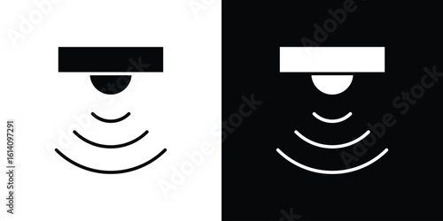 Motion sensor icon symbol for Apps and Branding.