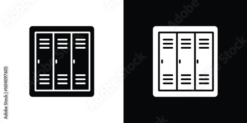 Lockers icon symbol for Apps and Branding.