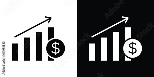 Fiscal policy icon symbol for Apps and Branding.