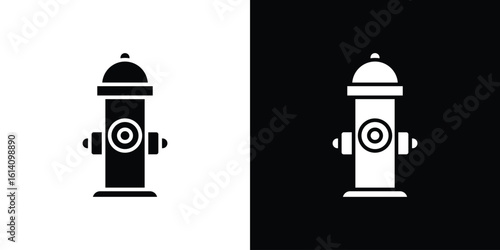 Fire hydrant icon symbol for Apps and Branding.