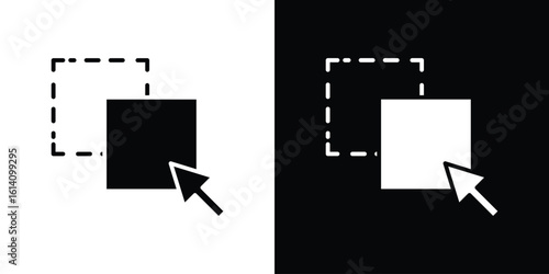 Drag and drop icon symbol for Apps and Branding.