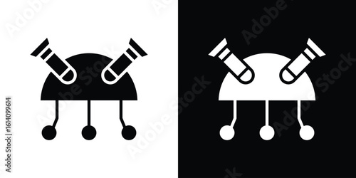 DOS icon symbol for Apps and Branding.