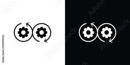 Devops icon symbol for Apps and Branding.