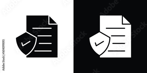 Contract coverage icon symbol for Apps and Branding.