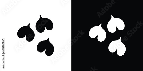 Chickpeas hummus icon symbol for Apps and Branding.