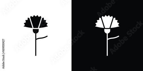 Carnation icon symbol for Apps and Branding.