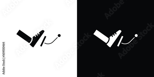 car pedal icon symbol for Apps and Branding.