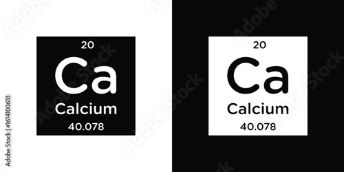 Calcium icon symbol for Apps and Branding.