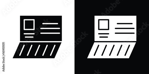 Bankbook icon symbol for Apps and Branding.