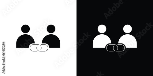 Affiliate link icon symbol for Apps and Branding.