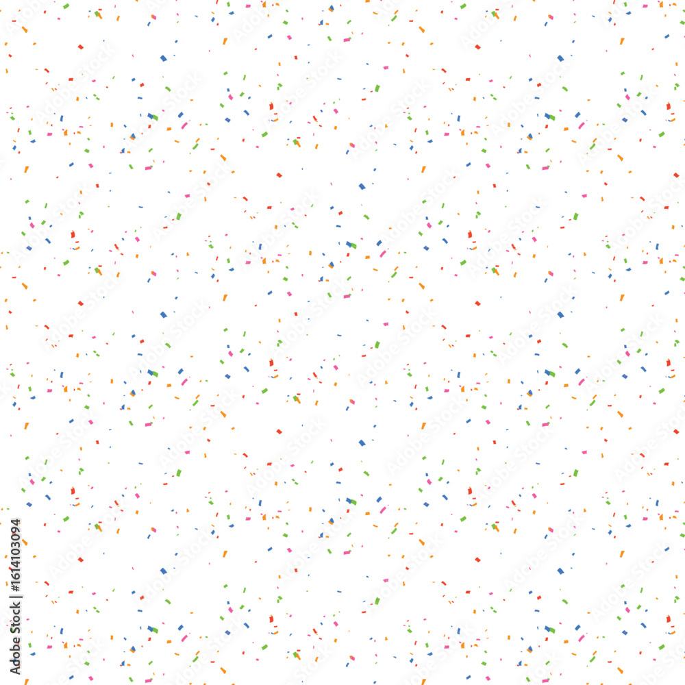 Obraz premium Colorful Confetti Seamless Pattern Vector for Party and Celebration Backgrounds
