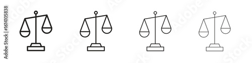 Economies of scale icon set, Illustration, Black