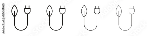 Biomass energy icon set, Illustration, Black