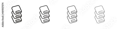blanket icon set, Illustration, Black