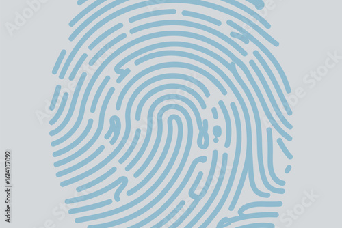 A light blue fingerprint pattern on a white background with swirling lines and unique details shown