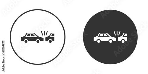 Rear end collision icon