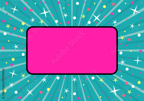 Cute abstract background with stars. Abstract bright background with little stars. Decoration banner themed Lol surprise doll girlish style. Invitation card template
