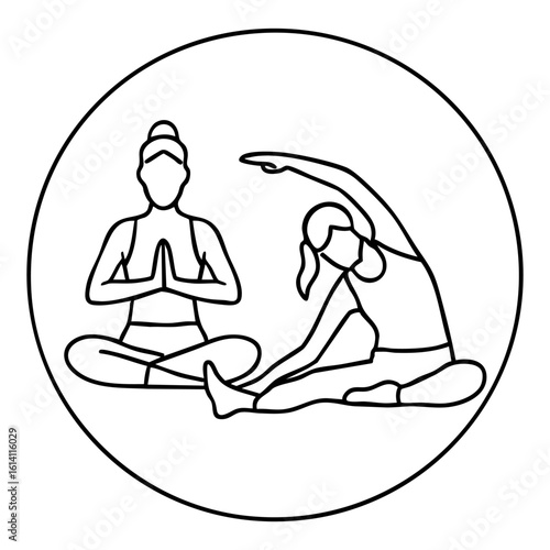pair of yoga poses