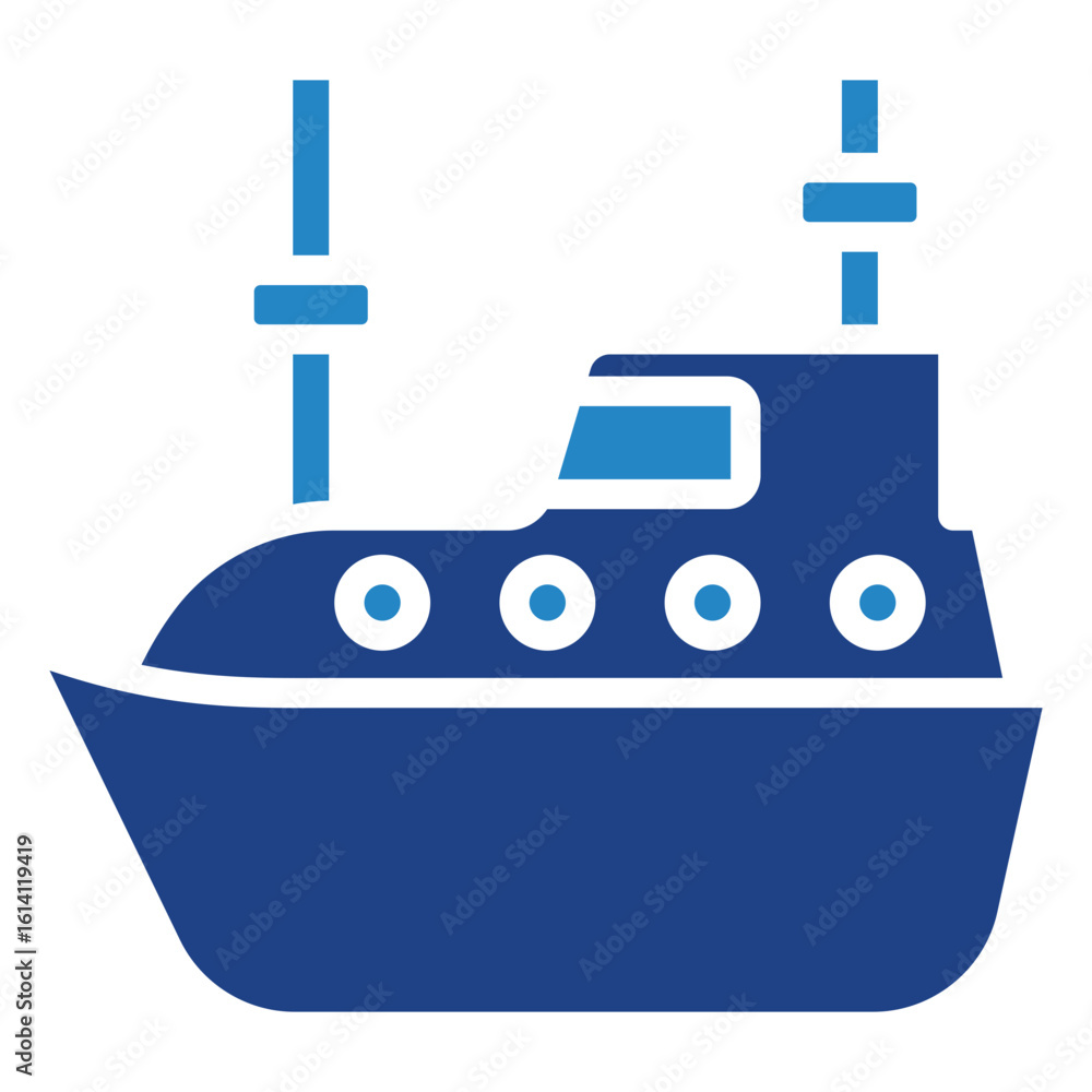 Lifeboat dual tone blue color icon, mini illustration for ocean, marine, sea and nautical UI, UX kit, app and web development, digital or print Lifeboat dual tone blue color icon, mini illustration for ocean, marine, sea and nautical UI, UX kit, app and web development, digital or print