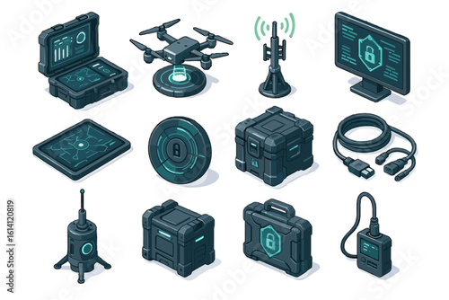 Futuristic tech gadgets and devices for secure communication