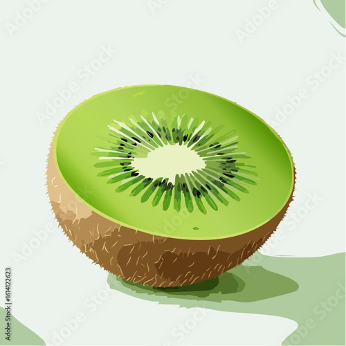 Kiwi tranché en gros plan