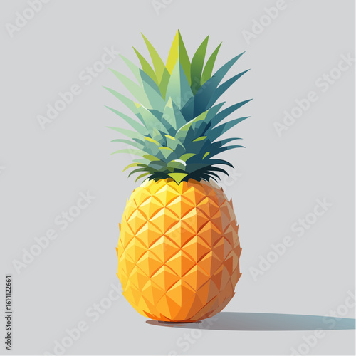 Un bel ananas en gros plan 