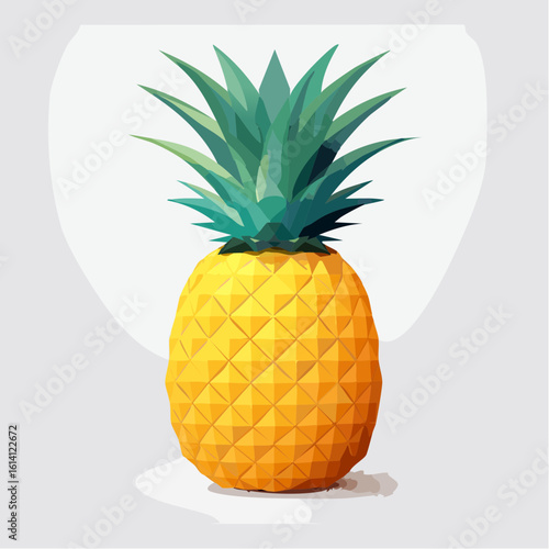 Un bel ananas en gros plan 