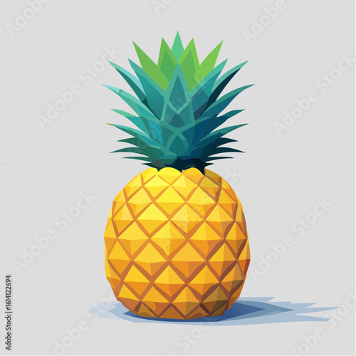 Un bel ananas en gros plan 