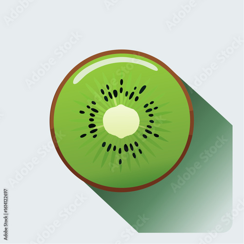 Kiwi tranché en gros plan