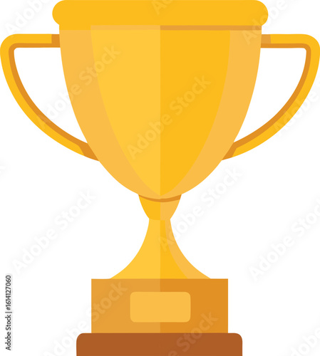 Golden trophy icon representing victory and achievement