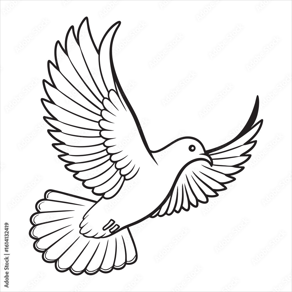 Obraz premium Dove Vector