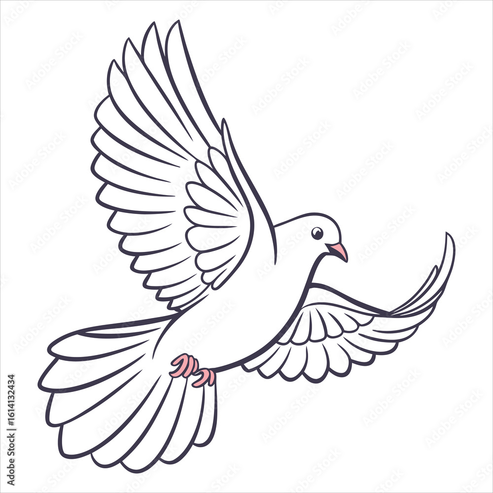 Obraz premium Dove Vector