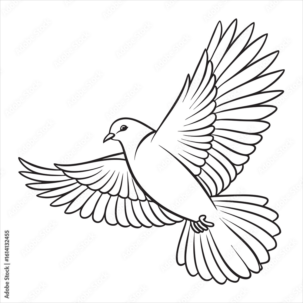 Obraz premium Dove Vector