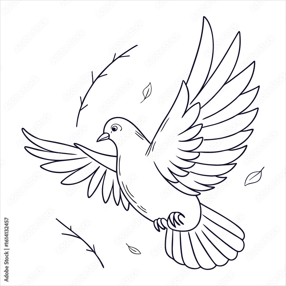 Obraz premium Dove Vector