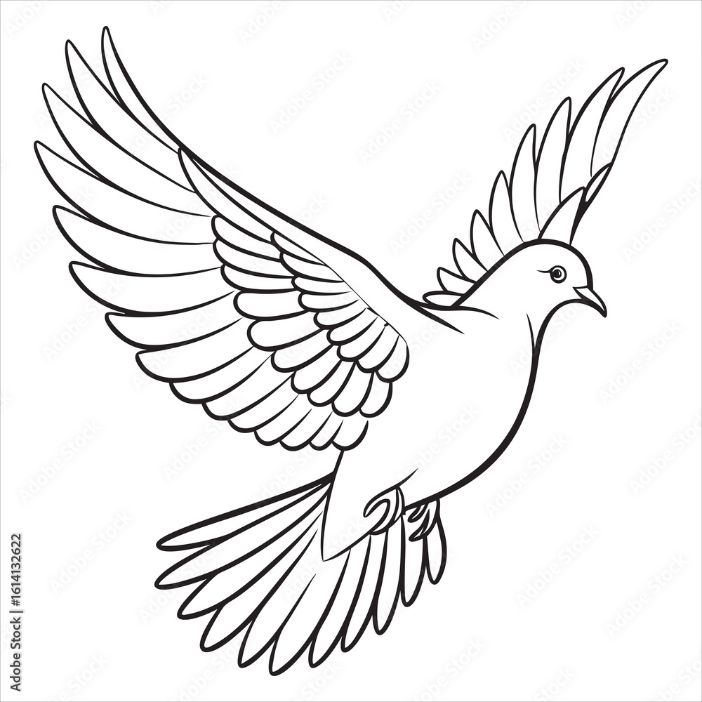 Obraz premium Dove Vector