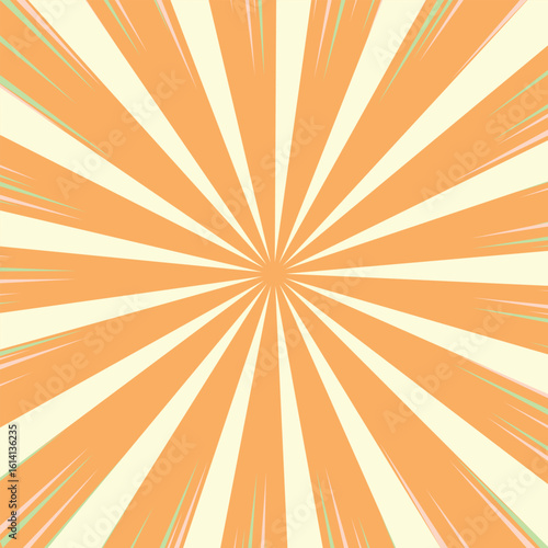 Dynamic Sunburst Rays Abstract Pattern Background new 2025 trendy sun brust retro comic style background