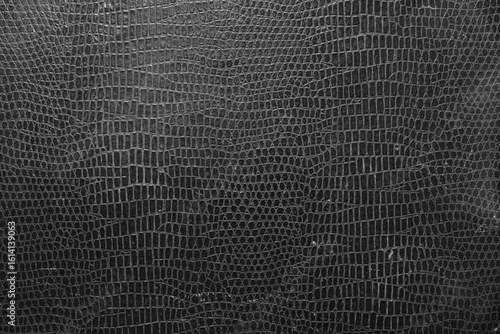 Einzigartige, alte Reptilien Haut Leder Imitat Hintergrund mit Spuren des Gebrauchs 