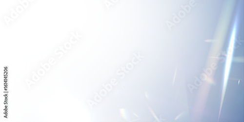 Abstract blue holographic background featuring diagonal blurred stripes and iridescent light. The crystal flare leak adds magic and depth. Ideal for modern digital and print designs.