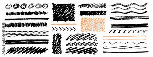 Hand-drawn Doodle Textures: Lines, Shapes & Patterns