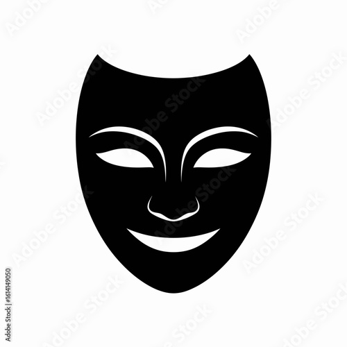 Theater Mask Icon Representing Comedy and Drama